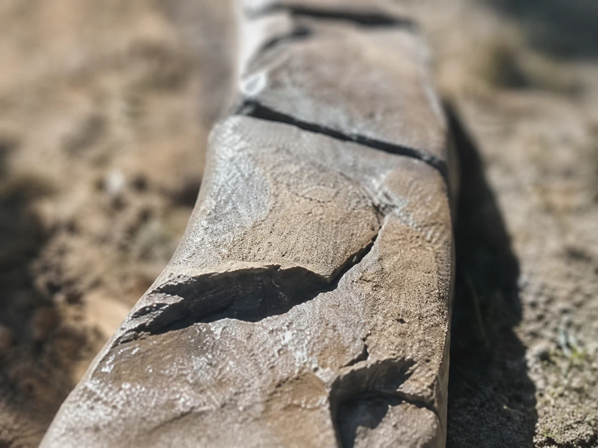 Natural Stone decorative concrete curbing pattern