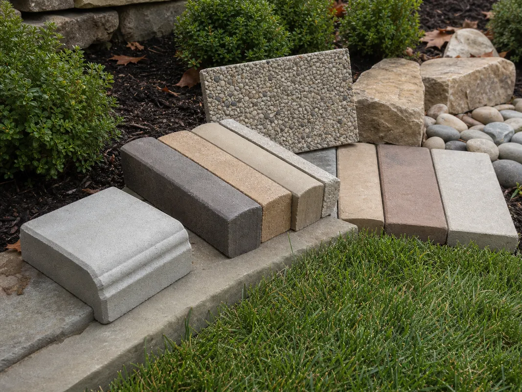 Hardscape material and finish options in Washington IN by Stryker Outdoor Solutions.
