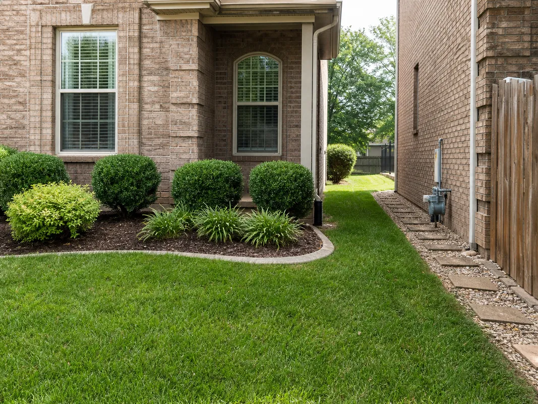 Lawn maintenance options in Washington IN for open turf, side yards, and landscape beds.