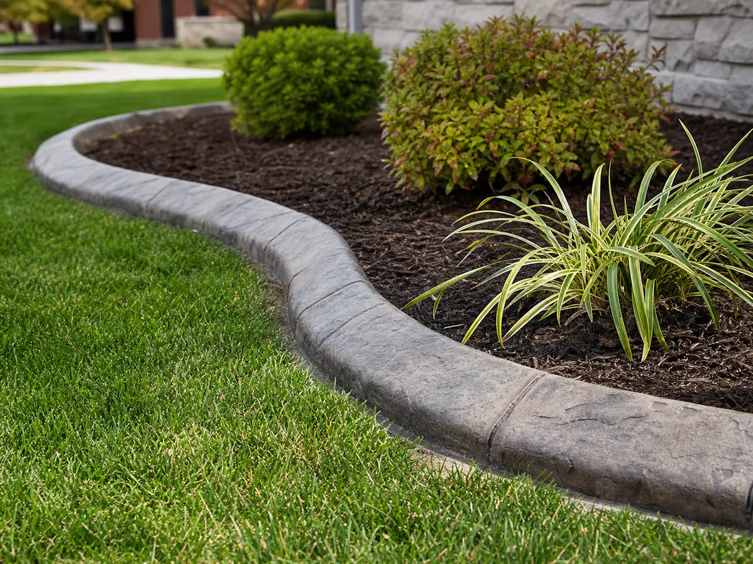 Stryker Outdoor Solutions concrete curbing work for a Sullivan, Indiana property.