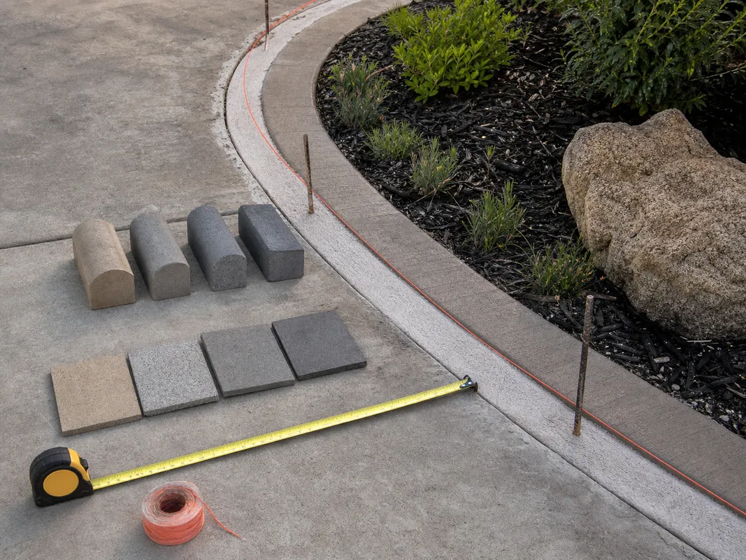 Stryker Outdoor Solutions concrete curbing consultation in Terre Haute Indiana